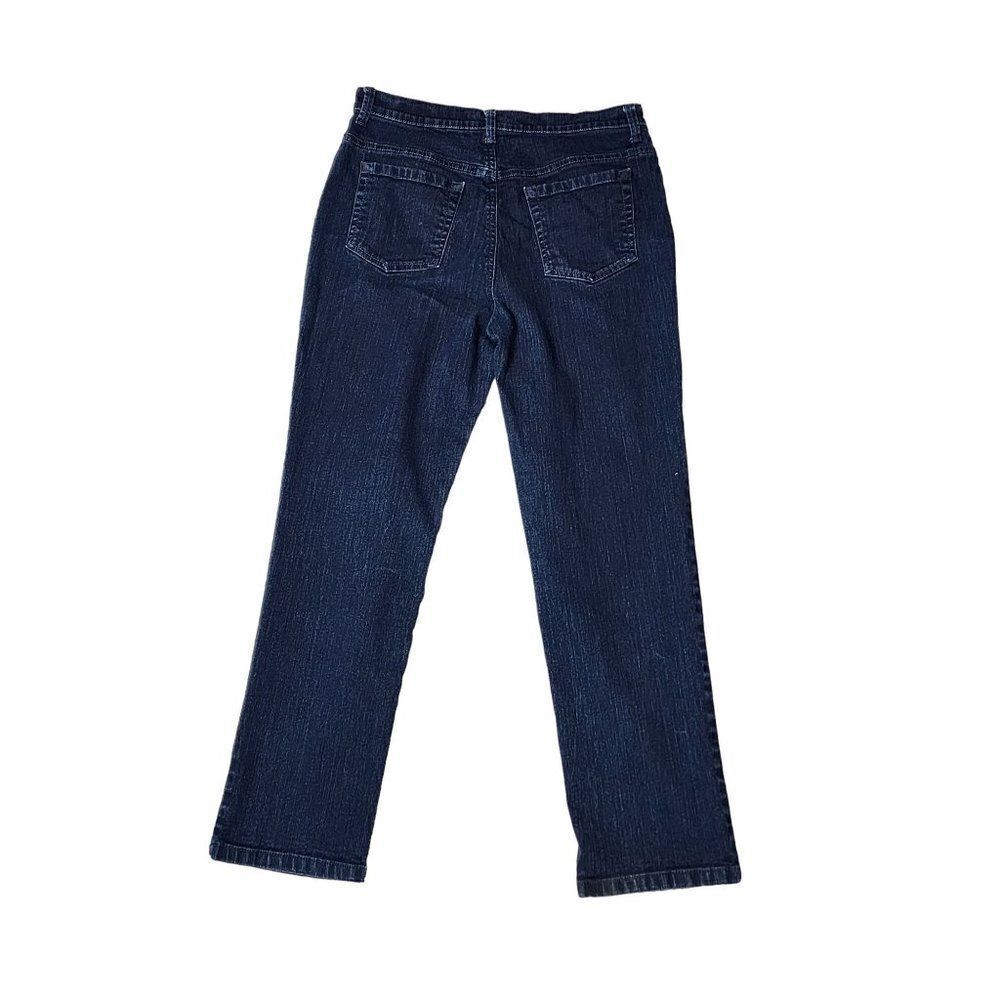 Gloria Vanderbilt Amanda Dark Wash Women's Size 12 Straight Leg Jeans